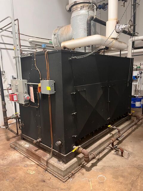 115 HP Parker Boiler #105-115, Steam Boiler, Natural Gas, 4830 MBTU, 100 psi, 2013 - Image 1