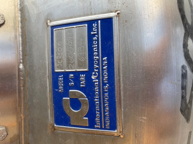 International Cryogenics #IC-500, Tank Storage on Wheels, Helium Tanks Stainless Steel UN 1963, 42" x 42" Base - Image 4
