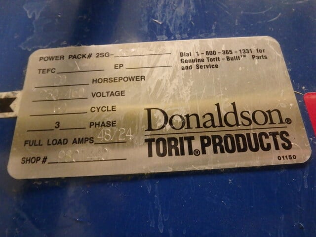 8000 cfm Donaldson #DFT4-16, (16) cartridge filters, 3040 sq.ft., 20 HP, 230/460 V - Image 5