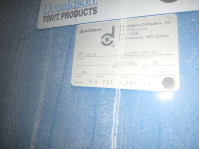 8000 cfm Donaldson #DFT4-16, (16) cartridge filters, 3040 sq.ft., 20 HP, 230/460 V - Image 8