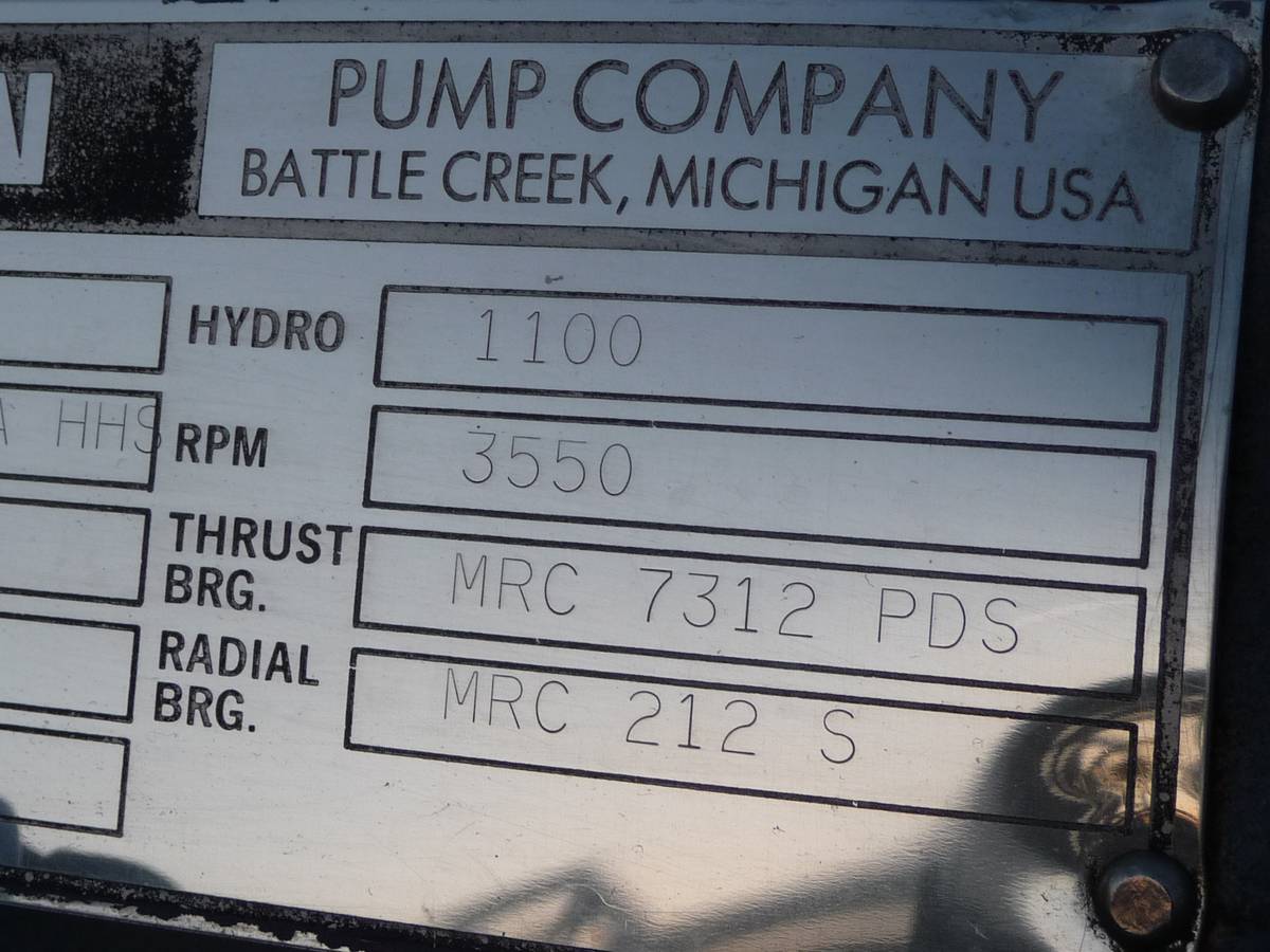 41 GPM @ 344' TDH Union, Centrifugal Pumps, 1-1/2 x 2 x 10A HHS size, 15 HP, 460 V, 3500 RPM - Image 8