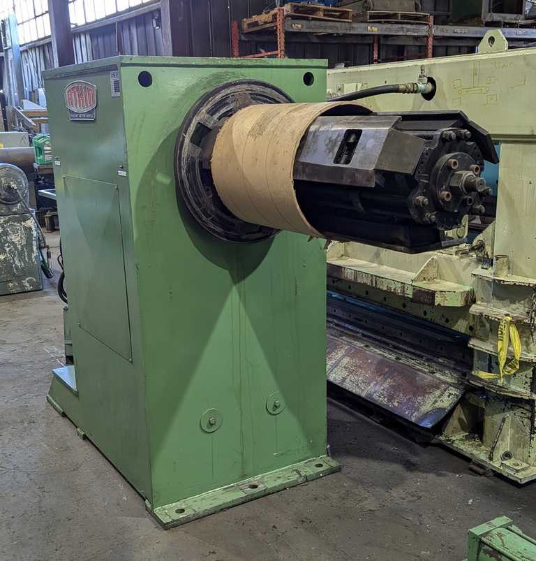 32" x .078" Atkin, Cut-To-Length line, 11000 lb., 32" W, 60" OD, 16"-20" ID, 140 FPM, 42" passline, 1996 - Image 7