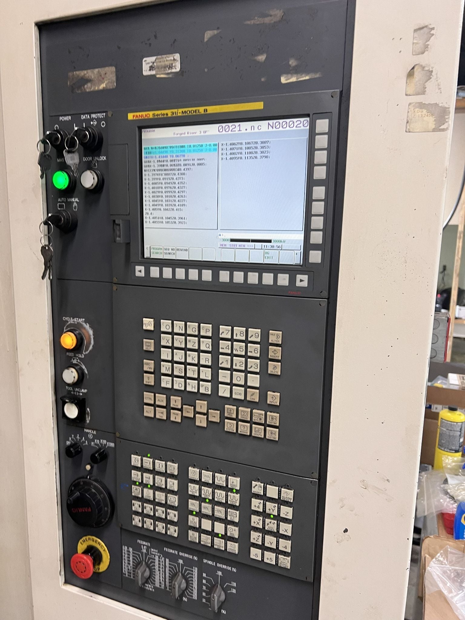 Enshu #GE580H, CNC horizontal machining center, Fanuc Control, 31.5" X, 31.5" Y, 32.7" Z, 40 automatic tool - Image 2