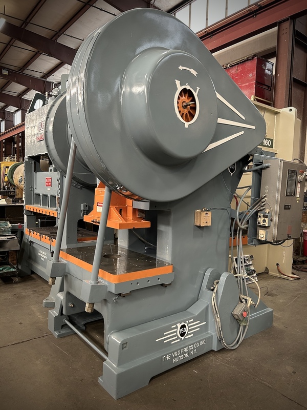 150 Ton, V & O Press #150ST, OBI press, 7" stroke, 20" Shut Height, 80 SPM, 1980 - Image 3