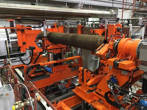 Galdabini #Twin-3000, 300 ton automatic pipe straightening machine, 5.5"-48" pipe diameter - Image 3