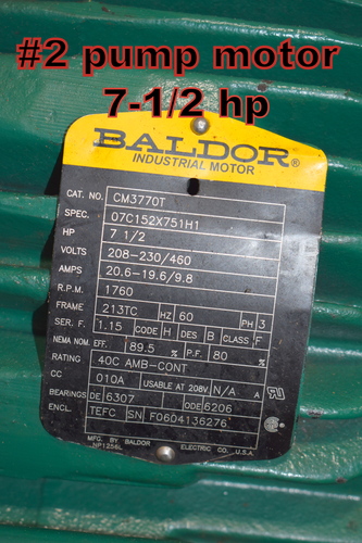 30 HP & 7 1/2 HP Hydraulic power pack with 2 hydraulic pumps, 3500 psi., air cooler & accumulator - Image 10