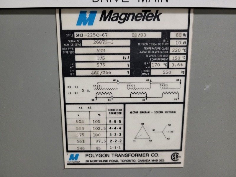 150 HP Siemens, dc adjustable speed drive (vfd - Image 5