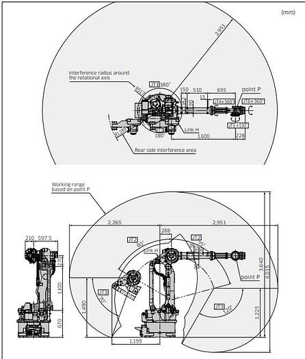 Kawasaki, ZX130L, 6-Axis robot with E02 Control, Teach pendant, cables, warranty, brand new, #105190 - Image 4