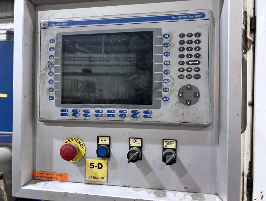 60" Timesavers #Series-81, belt grinder, Allen-Bradley Panel View Plus 1000, 2012 - Image 3