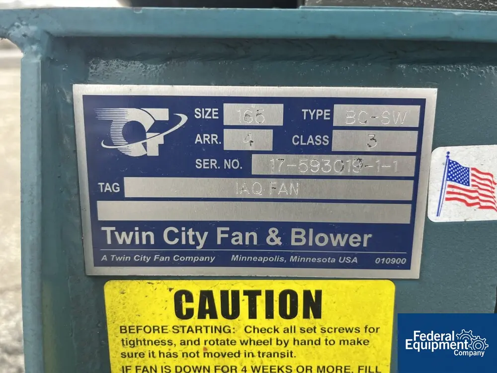 Twin City #BC-SW, Fan & Blower, 3510 RPM, 460 V. - Image 2