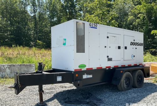 122 KW Daewoo Doosan #G150, Trailer Mounted, Tier 4i, sound attenuated enclosure, 120/240/208/277/480 Volts - Image 1