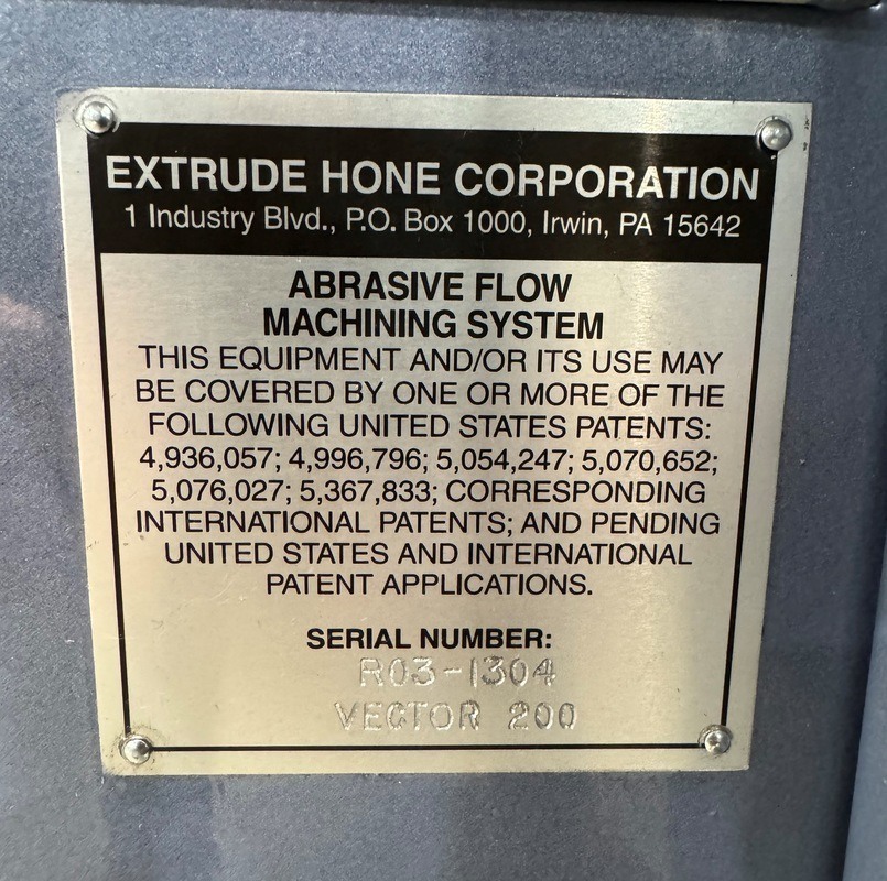 Extrude Hone #8/6-Vector-200 Special, 860 PSI Extrusion Pressure, AB Micrologix 1200, 2003 - Image 10