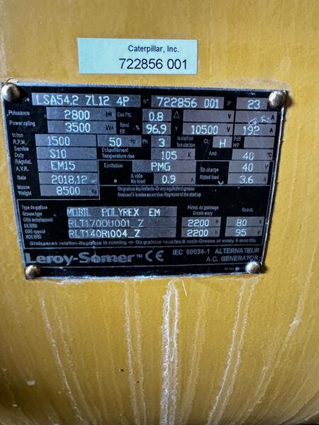 3500 KVA, Alternators / genends, 10.5 KV - Image 5