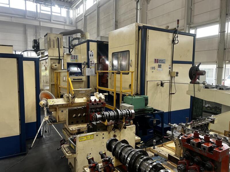 .629" x 4.84" National Formax Plus #FXP-43M, 3-die progreesive header, 240 PPM, 1999 - Image 1
