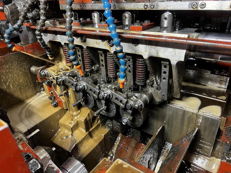 .629" x 4.84" National Formax Plus #FXP-43M, 3-die progreesive header, 240 PPM, 1999 - Image 4