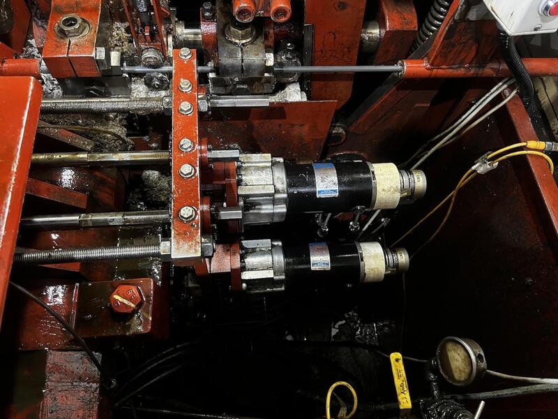 .629" x 4.84" National Formax Plus #FXP-43M, 3-die progreesive header, 240 PPM, 1999 - Image 6