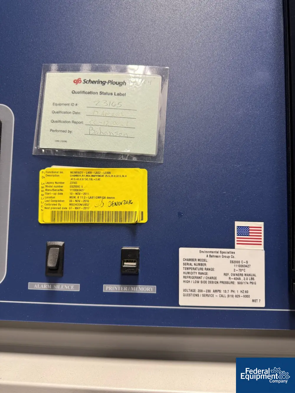 Environmental Specialties #ES2000-CS, Chamber, 70°C, 174 PSIG - Image 7