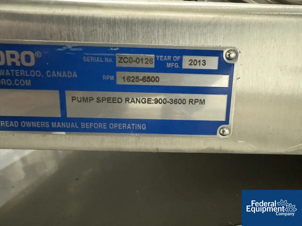 Quadro Ytron #ZC0, Disperser, 3 HP, 12 GPM, 2013 - Image 2