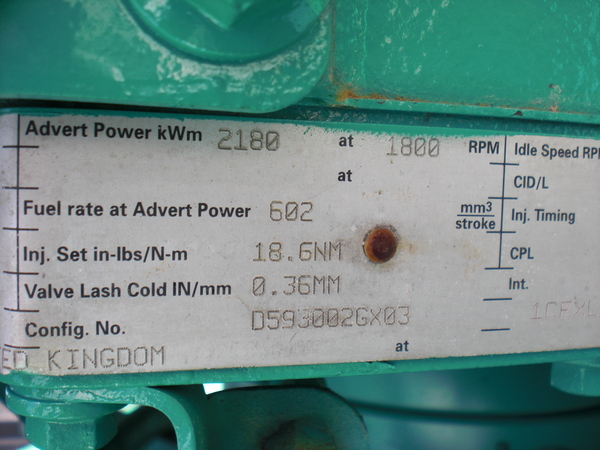 2000 KW Cummins #2000DQKC-2200 QSK60 engine, 277/480 Volts, 2001 - Image 7