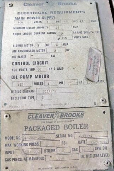 100 HP Cleaver-Brooks #CB-200-100-150, 150 psi, 2008 - Image 4
