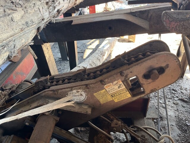Mellott Husk Frame, Debarker, 18" Belt, No Saw or Motor - Image 1
