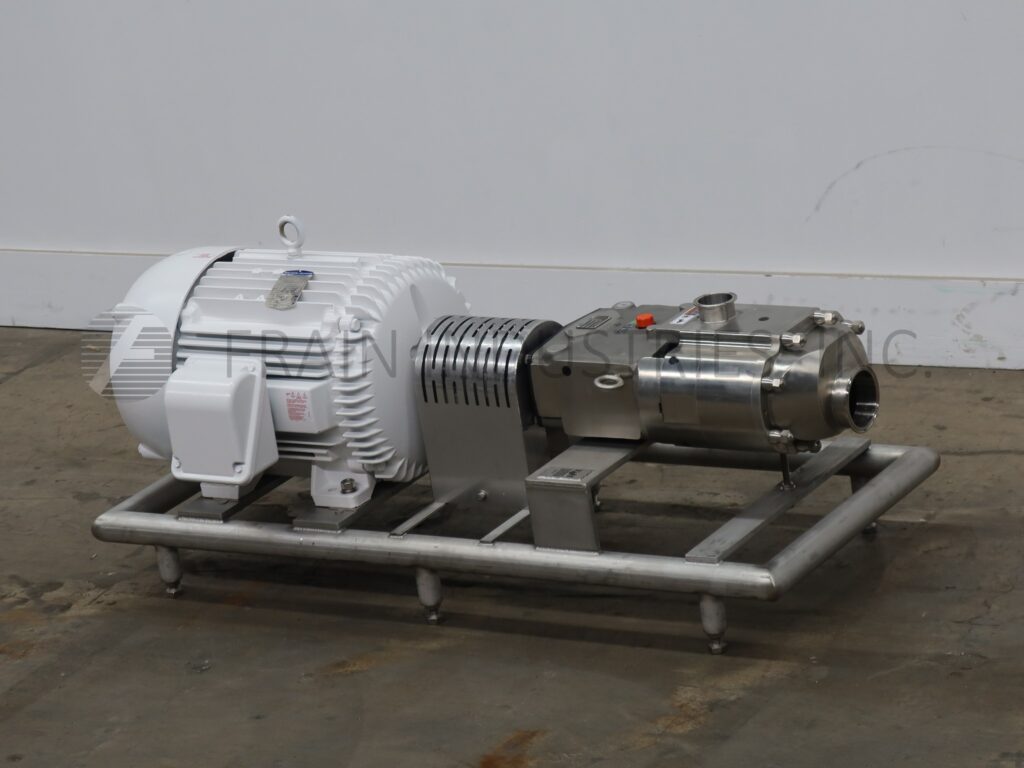 600 GPM @375 PSI, Waukesha #130UTS, Positive Displacement Pump, 300&deg;F, 15 HP - Image 1