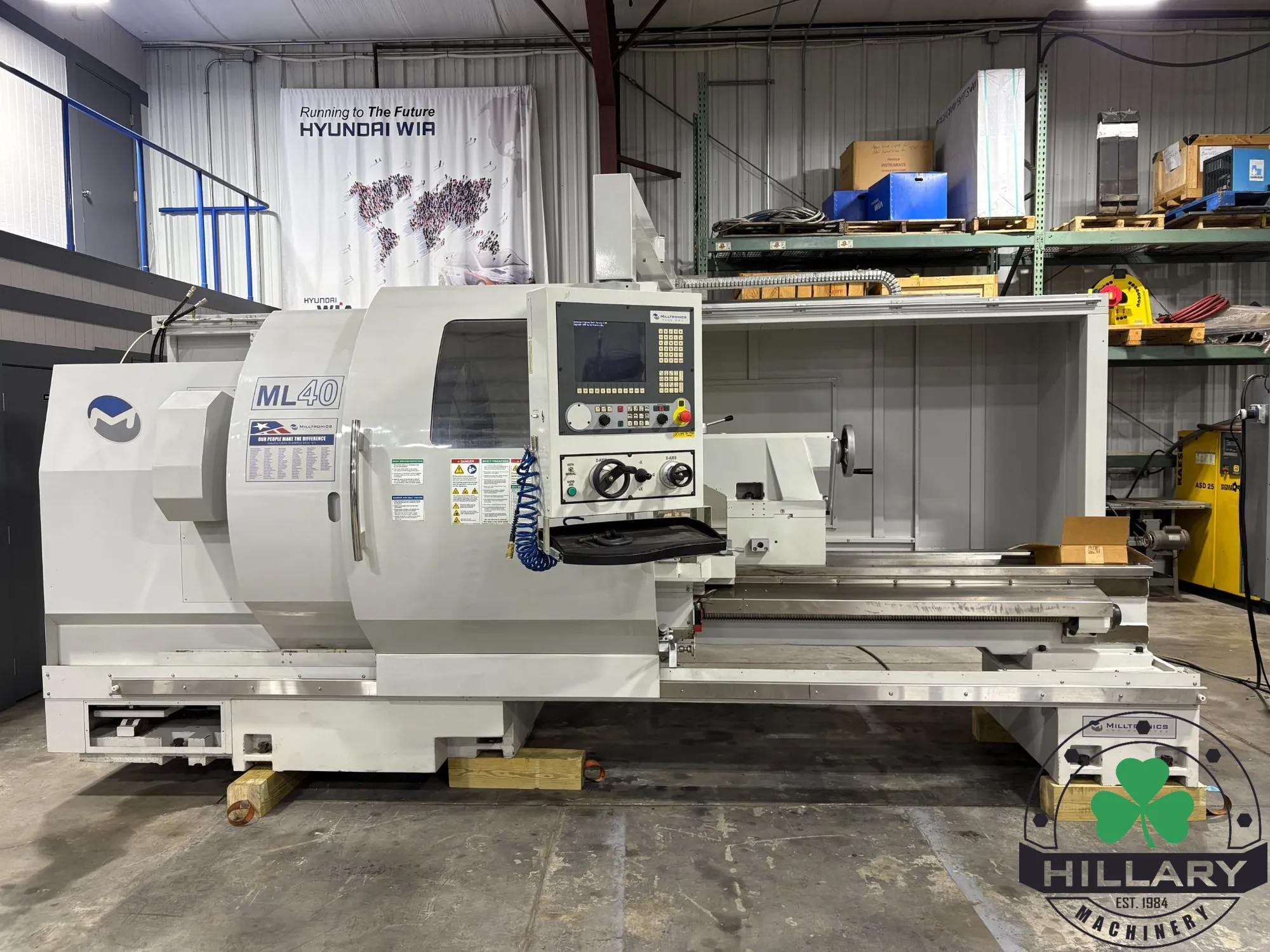 Milltronics #ML-40/80, 2 Axis Combination Lathe, 40" swing, 14" bar, 87" centers, 35 HP, tailstock, 2008 - Image 1