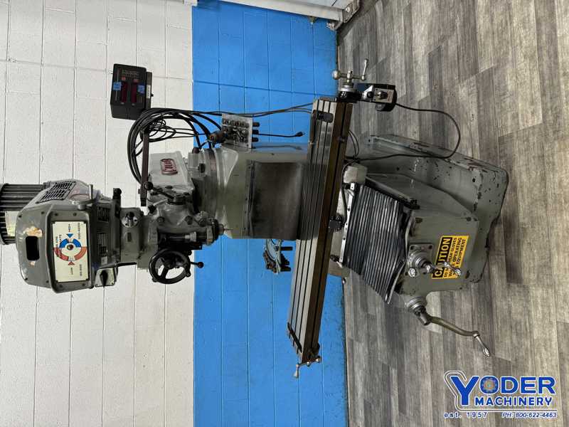Comet #3KV, Vertical Mill, 10" x50" table, 4250 RPM, 3 HP, 1985 - Image 8