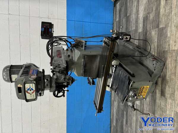 Comet #3KV, Vertical Mill, 10" x50" table, 4250 RPM, 3 HP, 1985 - Image 10