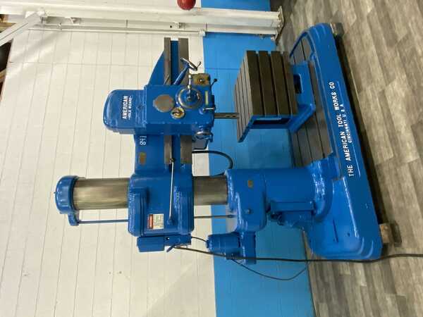 4' -11" American Radial Drill, 57" x 35" Base, 5 HP - Image 9