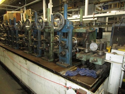 2" Yoder Tig Tube Mill, Tig Welder, 4000 lb. American Steel Line Uncoiler, Forming Mill, Tig Welder, Weld - Image 2