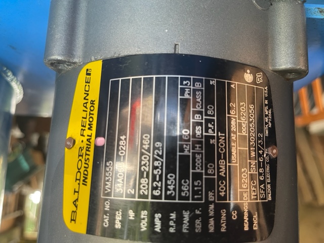U.S. Motors Cetrifuge Systems #M512, Centrifuge, 3 HP, 1 Gal. Capacity, 10 GPM - Image 5