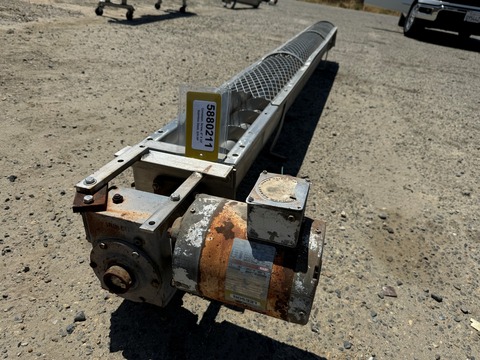 8" diameter x 12' long, Stainless Steel Screw Conveyor - Image 2