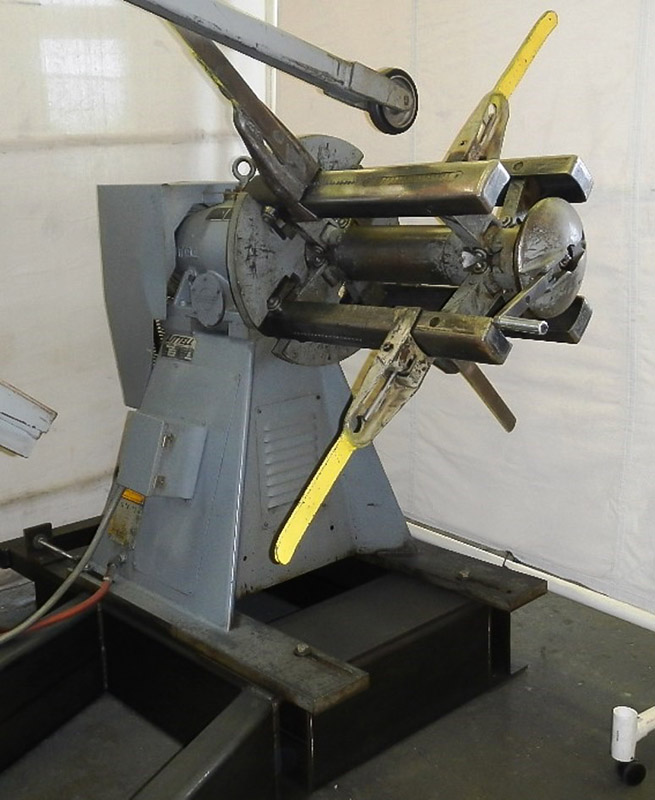 4000 lb. Littell #40-24, Motorized Uncoiler, 24" Max. Width, 20.5" ID x 60" outside dimensions, 1989 - Image 1