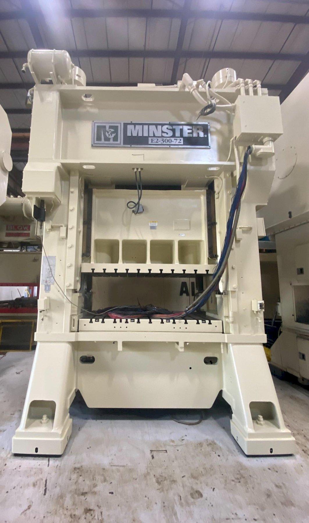 300 ton, Minster #E2-300-72-42 Hevi-Stamper, Striaght Side Mechanical Press, 8" stroke, 1997 - Image 1