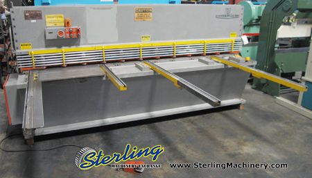 3/16" x 10' Elga Hydrapower #10316, hydraulic shear, front operated power back gauge w/indicator, squaring - Image 1
