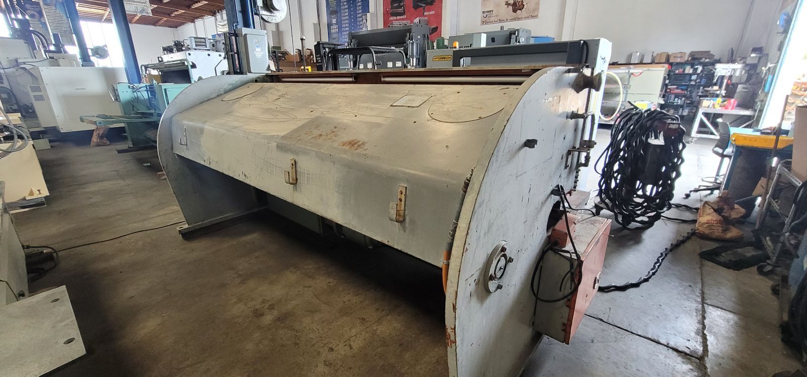 3/16" x 10' Elga Hydrapower #10316, hydraulic shear, front operated power back gauge w/indicator, squaring - Image 7