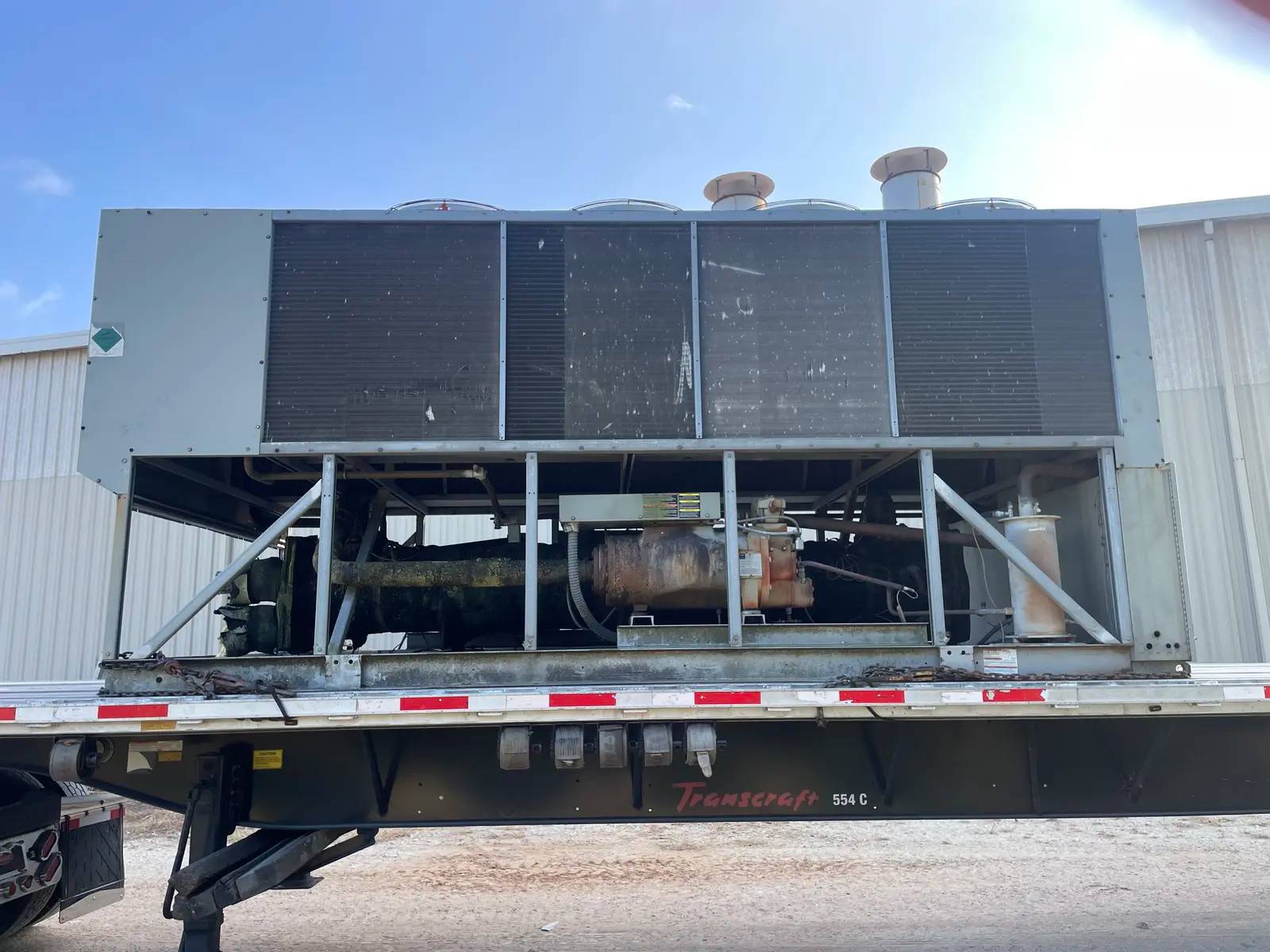 155 Ton, Trane #RTAC-1554, Air-Cooled Chiller, 2 Compressors, 123.3 HP, Halocarbon Compatible, (9) Fan - Image 6