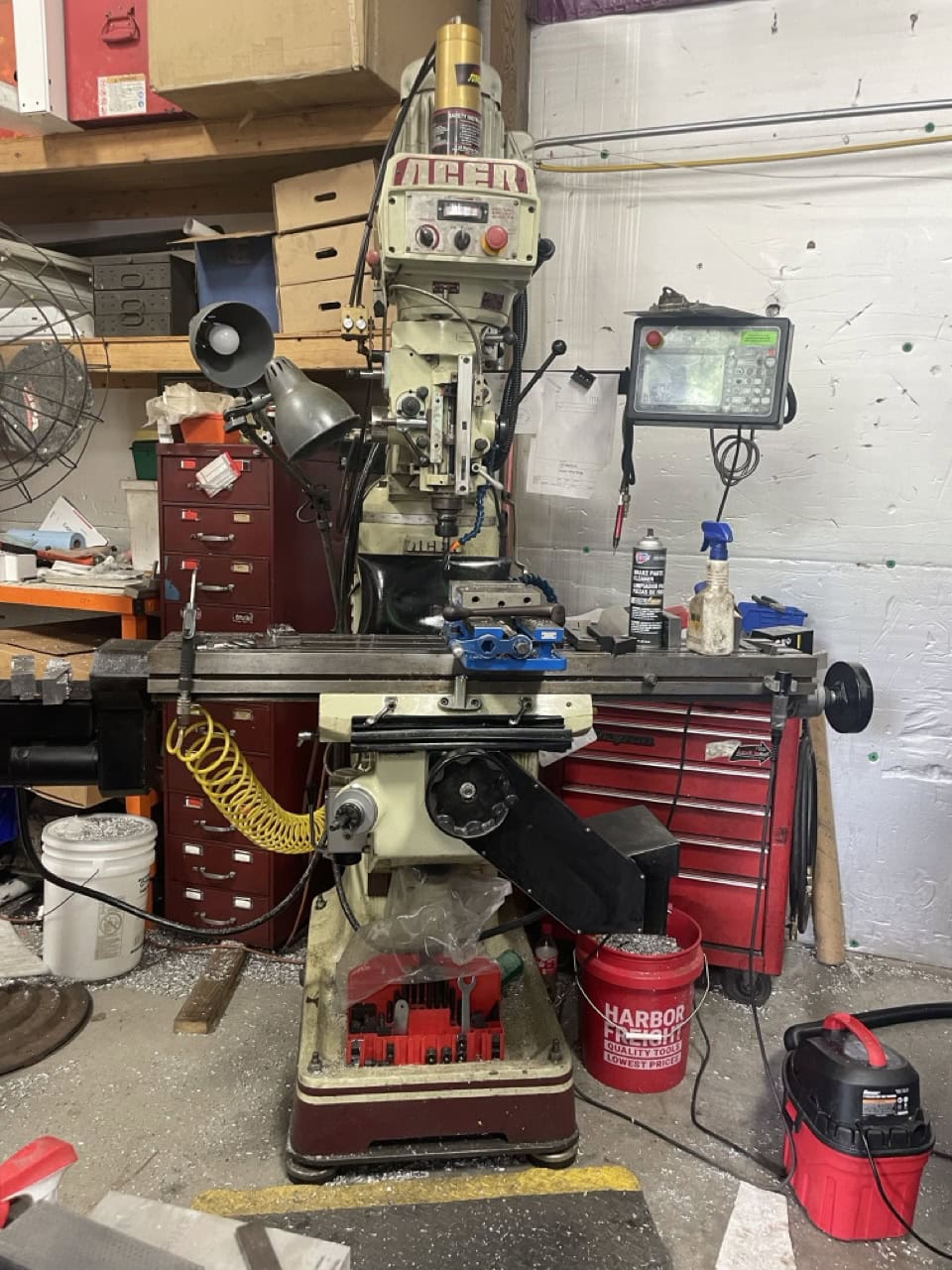 Acer #EVS-3VS, CNC Vertical Mill, 9" x 49" Table, 3 HP, 4500 RPM, 2010 - Image 3