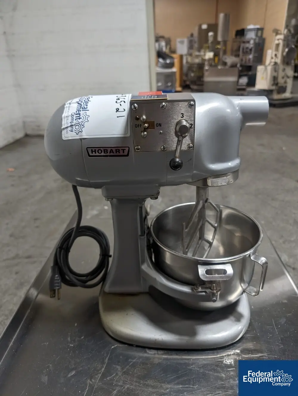 Hobart #N50, Benchtop Mixer, Stainless Steel Bowl, 115 V. - Image 2