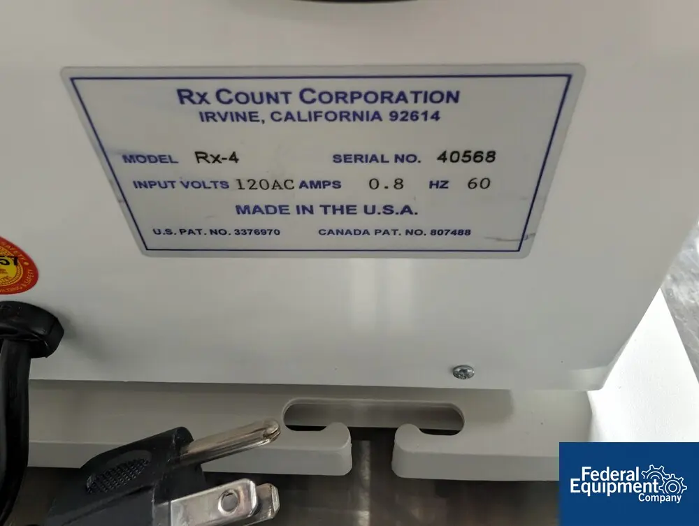 Rx Count Corp #Rx-4, Tablet Counter, 120 V. - Image 2