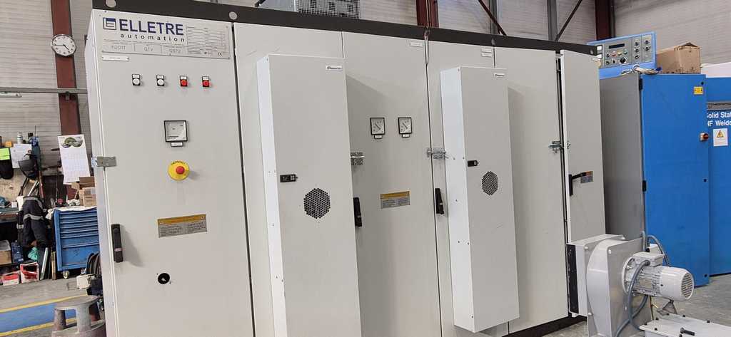 6.61" diameter Tube Cutoff Machine, OTO, Double Blade Slow Milling, 19 KW, 40 V., .3" Thick Capacity - Image 4