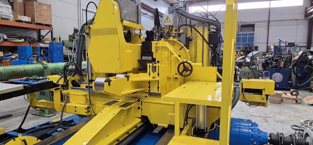 6.61" diameter Tube Cutoff Machine, OTO, Double Blade Slow Milling, 19 KW, 40 V., .3" Thick Capacity - Image 8