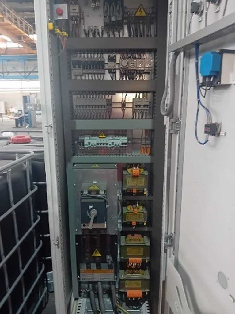 6.61" diameter Tube Cutoff Machine, OTO, Double Blade Slow Milling, 19 KW, 40 V., .3" Thick Capacity - Image 10
