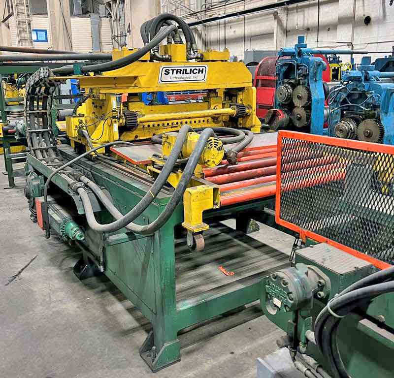 Strillich Flying Shear, .135" x 4', 125 FPM, Hydraulic Cutoff Die, Rank & Pinion Die Accelerator, 1994 - Image 3