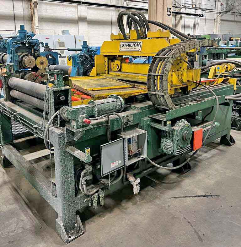 Strillich Flying Shear, .135" x 4', 125 FPM, Hydraulic Cutoff Die, Rank & Pinion Die Accelerator, 1994 - Image 4