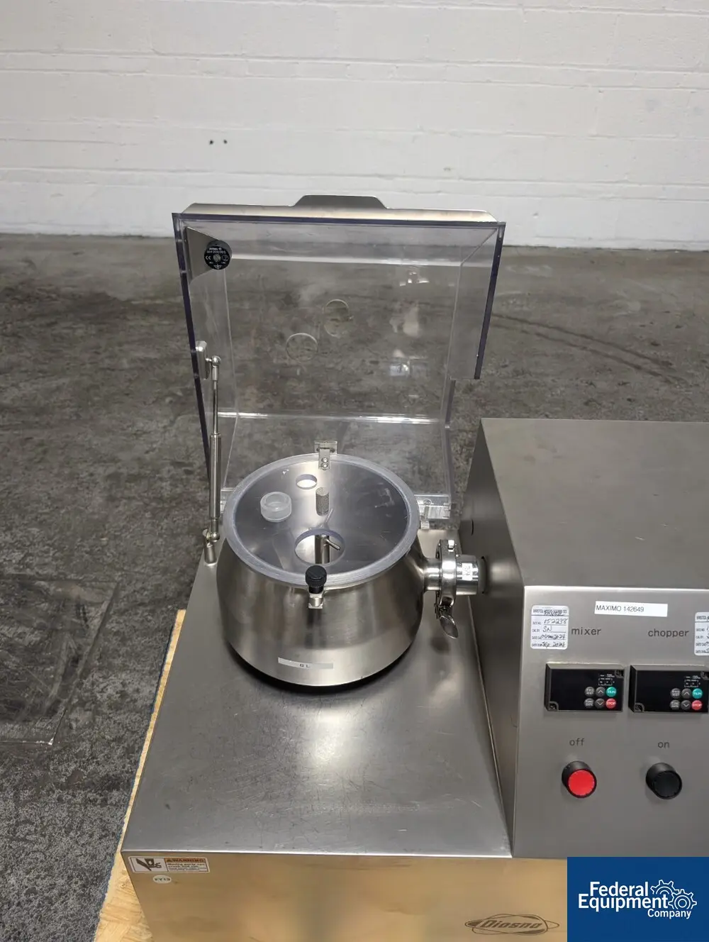 Diosna #P1/6, High Shear Granulator, S/N 355-152 - Image 7