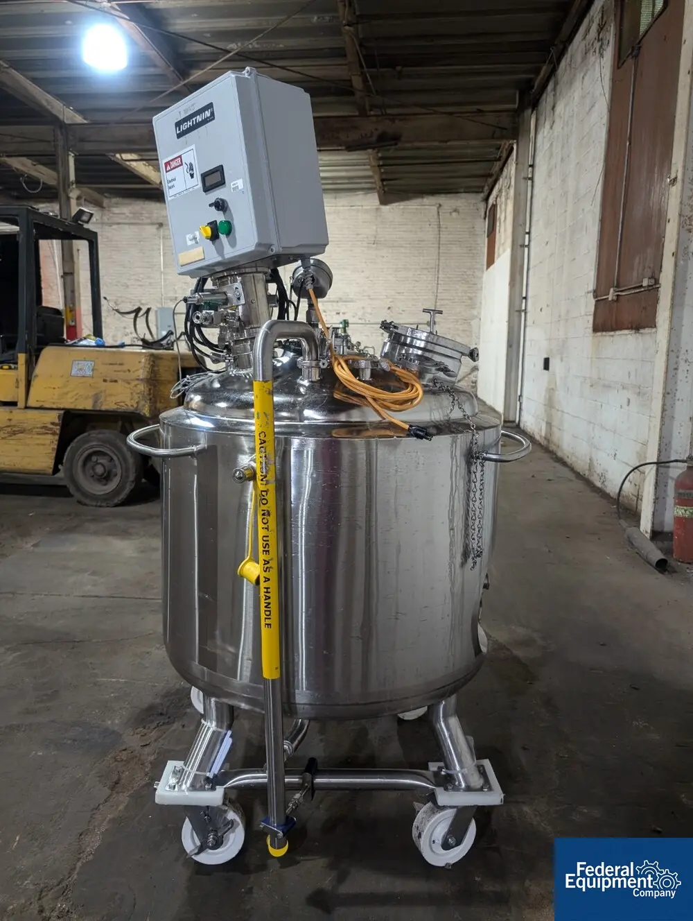 79 gallon Precision Reactor, 316L Stainless Steel, 45/100 psi, 30" diameter x 20" straight side, dish top and - Image 3