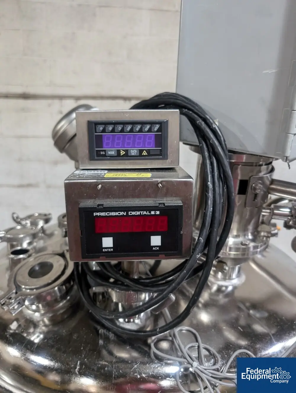 79 gallon Precision Reactor, 316L Stainless Steel, 45/100 psi, 30" diameter x 20" straight side, dish top and - Image 8