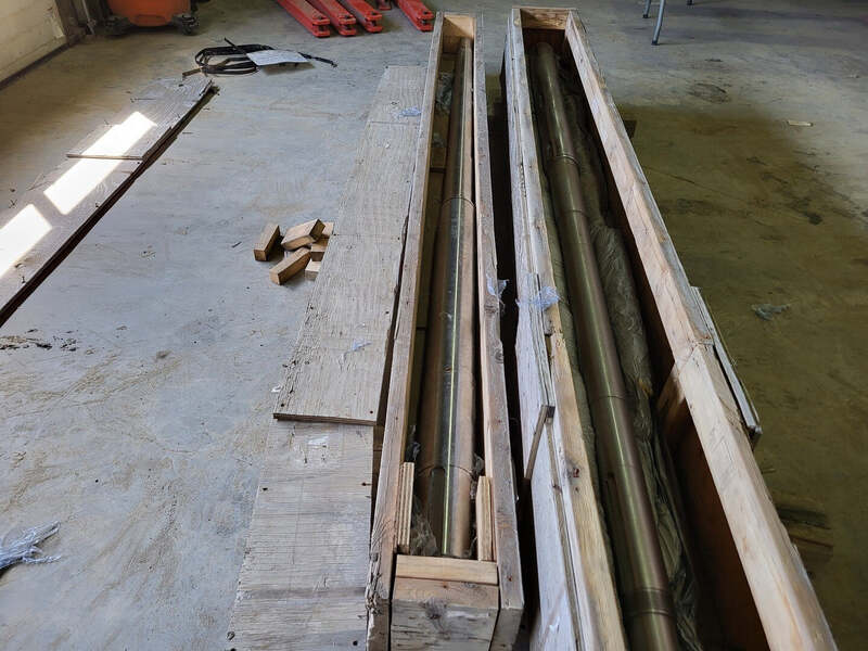 Flowserve #2423102940, 119" Pump Shaft Assembly, 3.526" diameter, 3.3090" diameter - Image 1